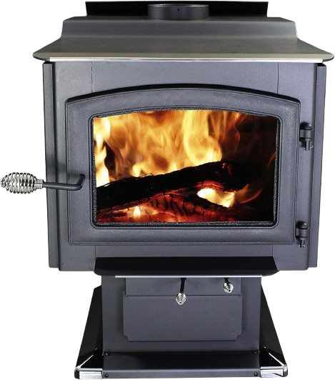 Pedestal Wood Burning Stove with Blower